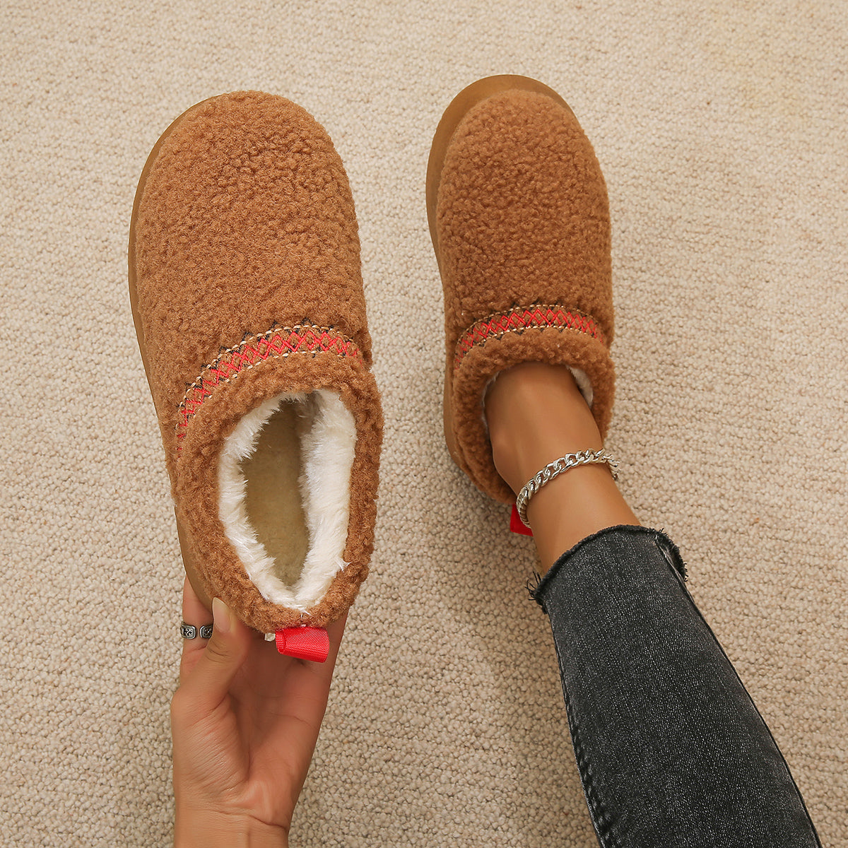 Slip on Cozy Mules - Shoes For Women