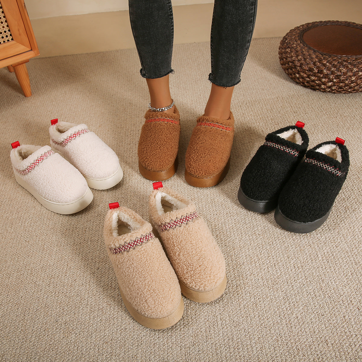 Slip on Cozy Mules - Shoes For Women
