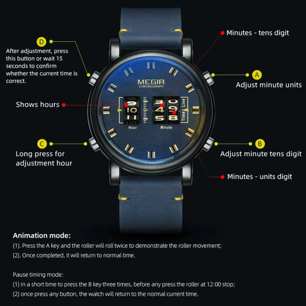 Vintage Meter Watch - Men's Watches