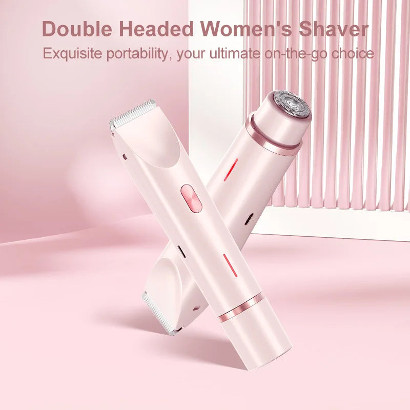 Dual-Head Bikini Trimmer - GlamTrim Dual Pro