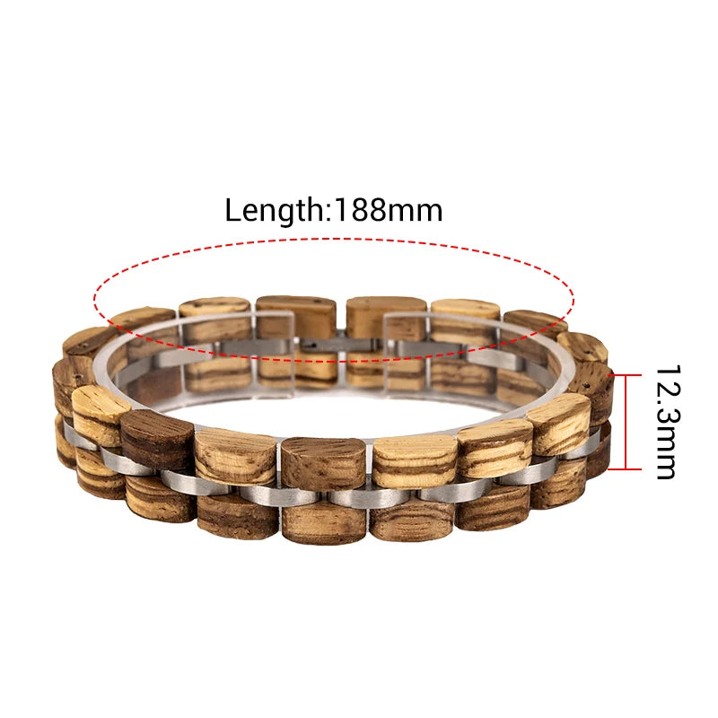 Mens Wood Bracelet