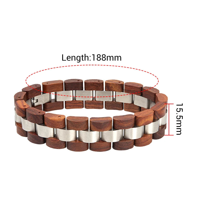 Mens Wood Bracelet
